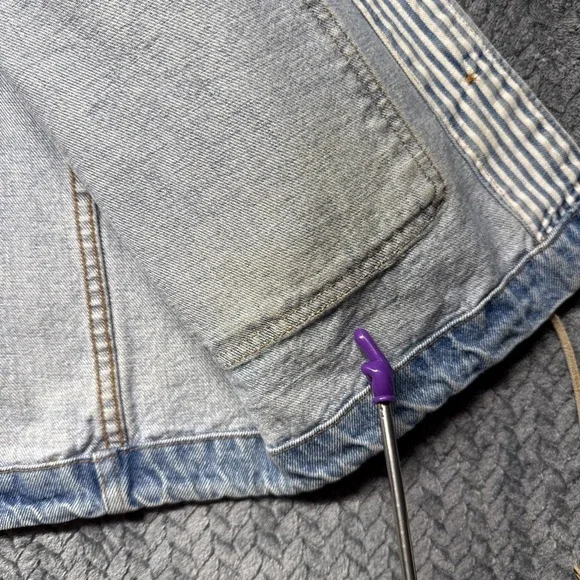 VTG Denim Chore Coat XL Heavy Duty Work Jacket Bucky Calamity Jeans USA Deadwood - Picture 7 of 13